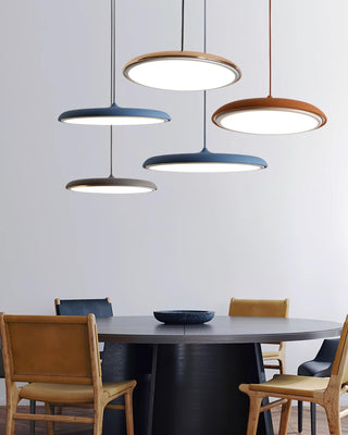 Suspension LED design moderne en métal orange