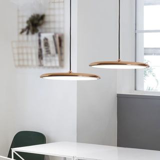 Suspension LED design moderne en métal orange