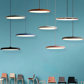 Suspension LED design moderne en métal orange