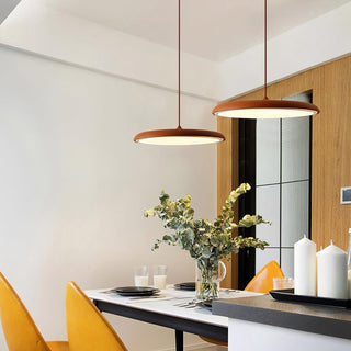 Suspension LED design moderne en métal orange