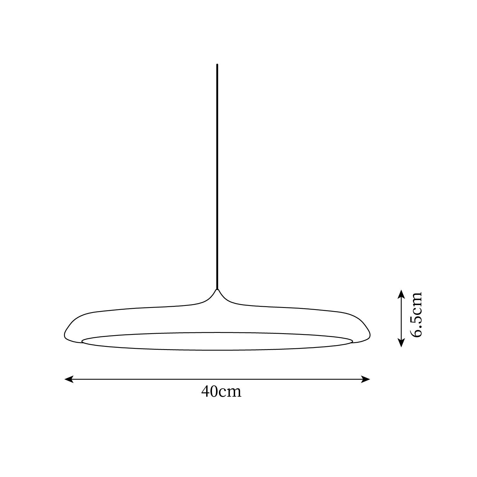 Suspension LED design moderne en métal orange