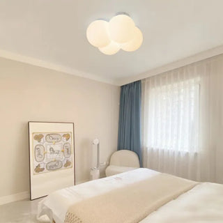 Plafonnier design moderne LED forme nuage blanc
