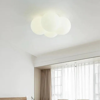 Plafonnier design moderne LED forme nuage blanc