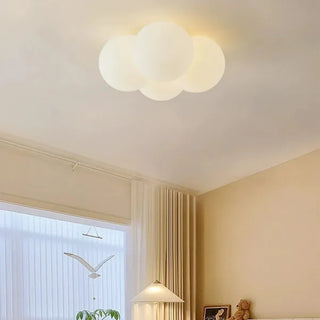Plafonnier design moderne LED forme nuage blanc