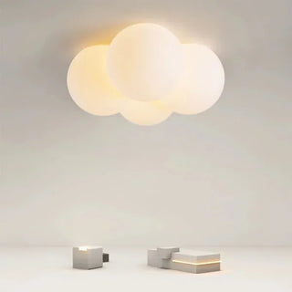 Plafonnier design moderne LED forme nuage blanc