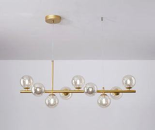 Suspension moderne design verre et métal doré