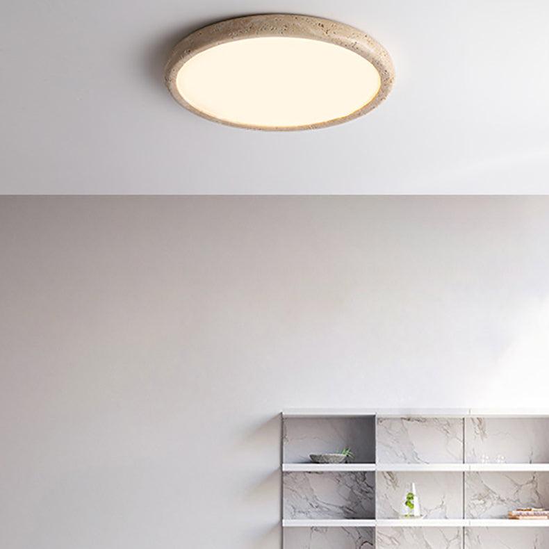 Plafonnier LED moderne en pierre naturelle kaki