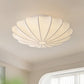 Plafonnier design minimaliste forme coquillage blanc