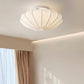 Plafonnier design minimaliste forme coquillage blanc