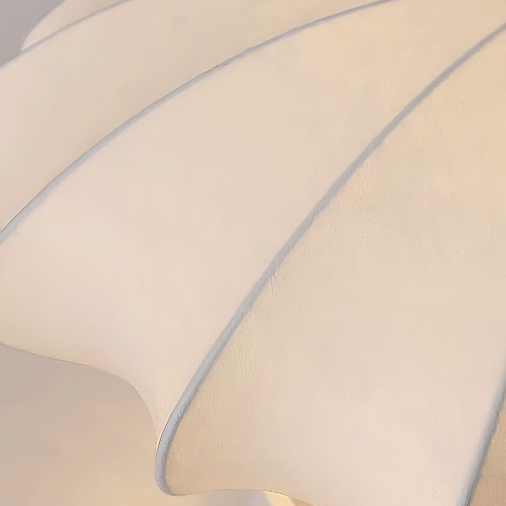 Plafonnier design minimaliste forme coquillage blanc