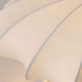 Plafonnier design minimaliste forme coquillage blanc