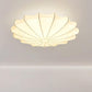 Plafonnier design minimaliste forme coquillage blanc