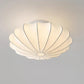 Plafonnier design minimaliste forme coquillage blanc