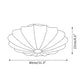 Plafonnier design minimaliste forme coquillage blanc