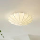 Plafonnier design minimaliste forme coquillage blanc