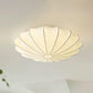 Plafonnier design minimaliste forme coquillage blanc