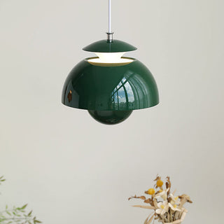 Suspension design moderne métal noir forme dôme
