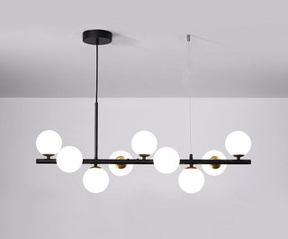 Suspension moderne design verre et métal doré