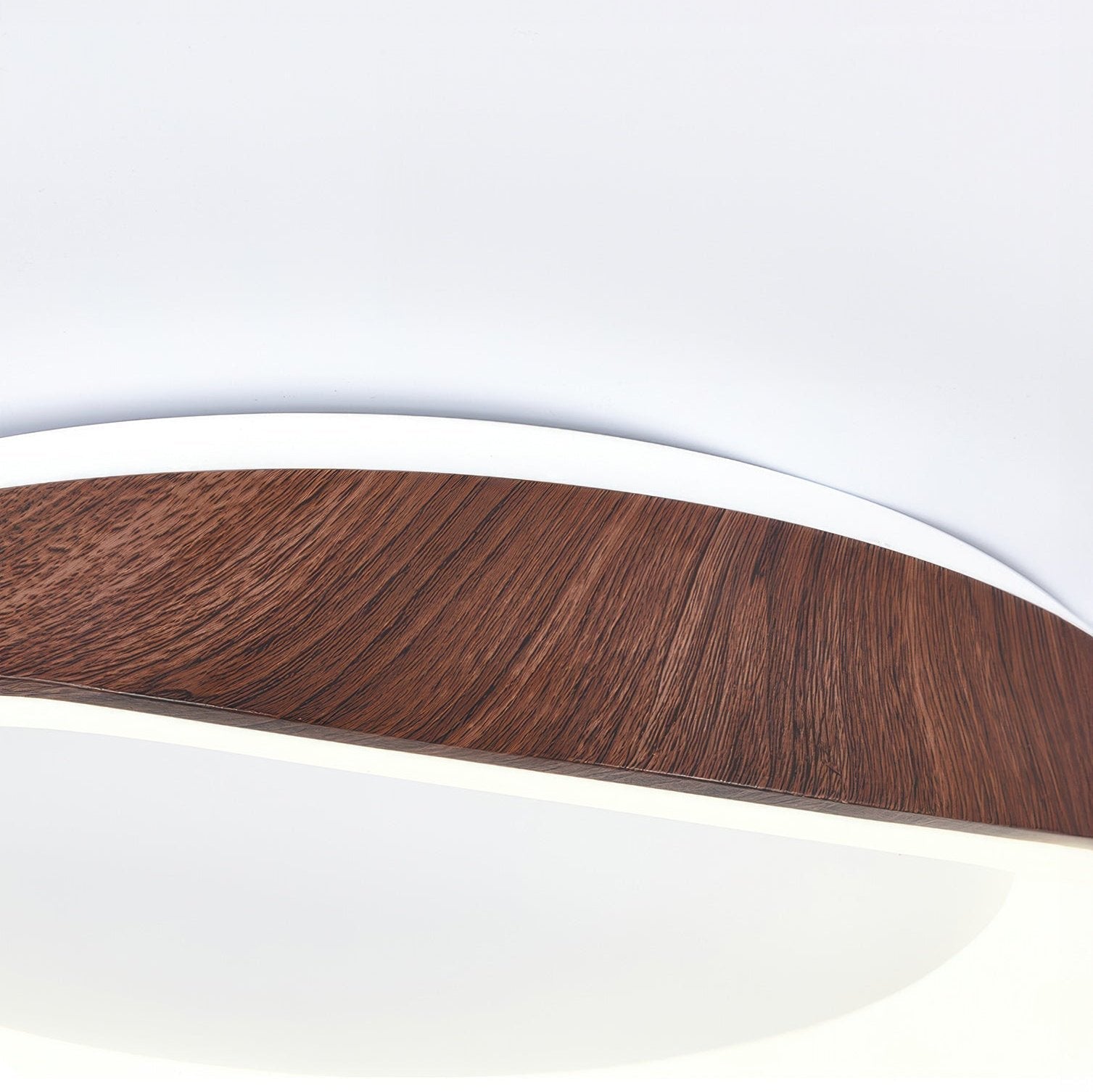 Plafonnier LED design scandinave en bois naturel