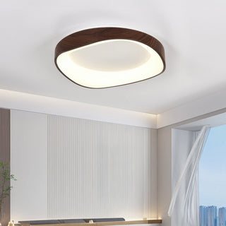 Plafonnier LED design scandinave en bois naturel
