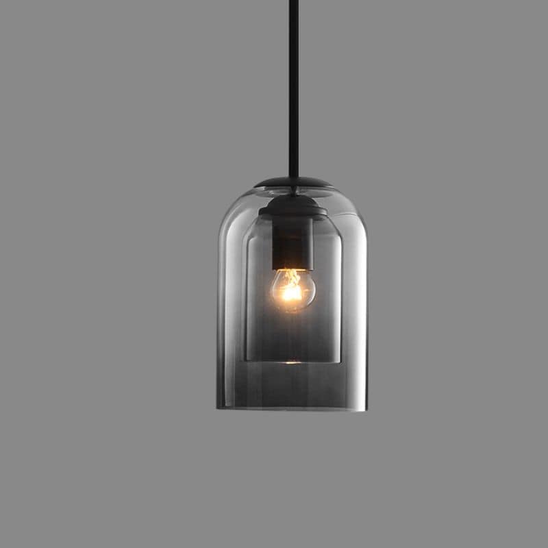 Suspension design verre double paroi style moderne