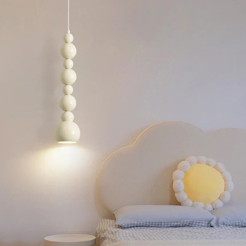 Suspension boules design minimaliste moderne blanche