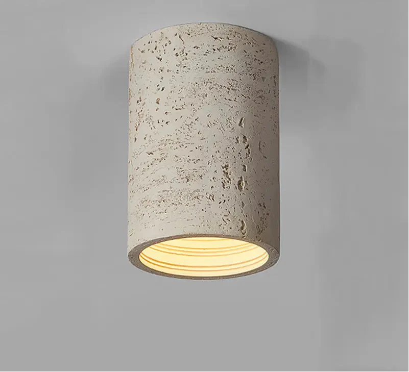 Suspension design minimaliste wabi-sabi en résine texturée