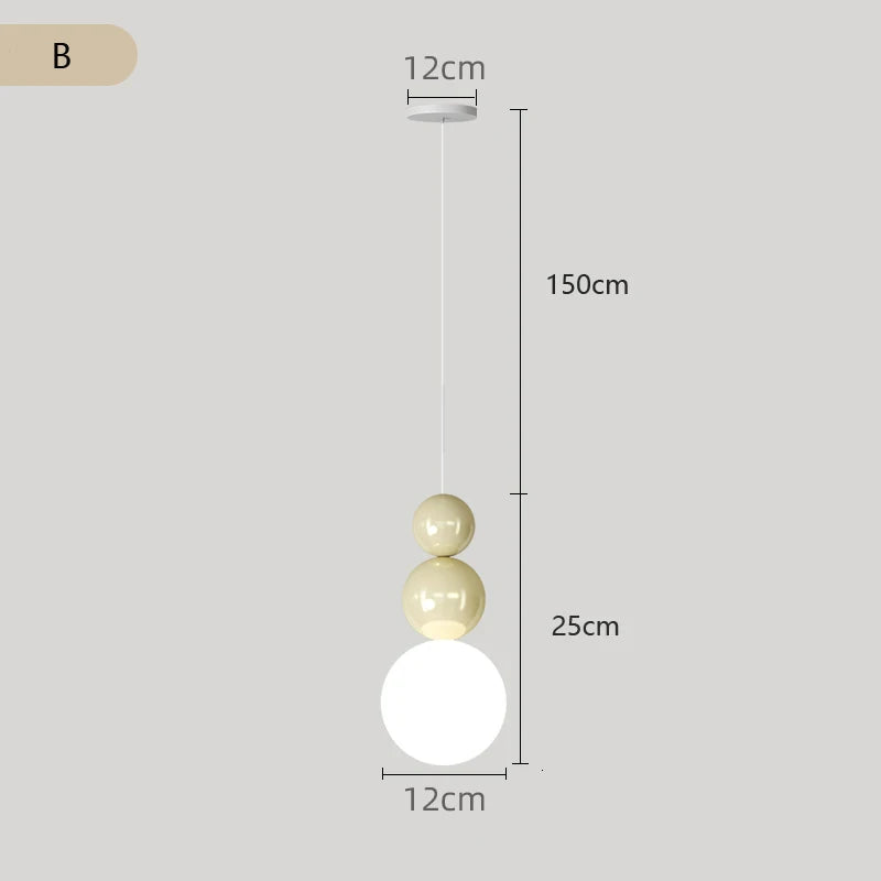 Suspension moderne minimaliste en métal cuivré