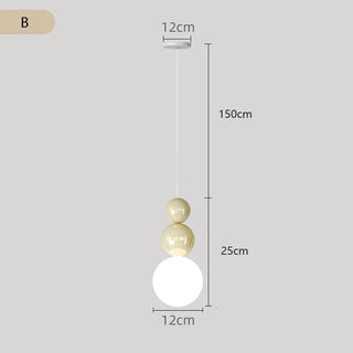 Suspension moderne minimaliste en métal cuivré