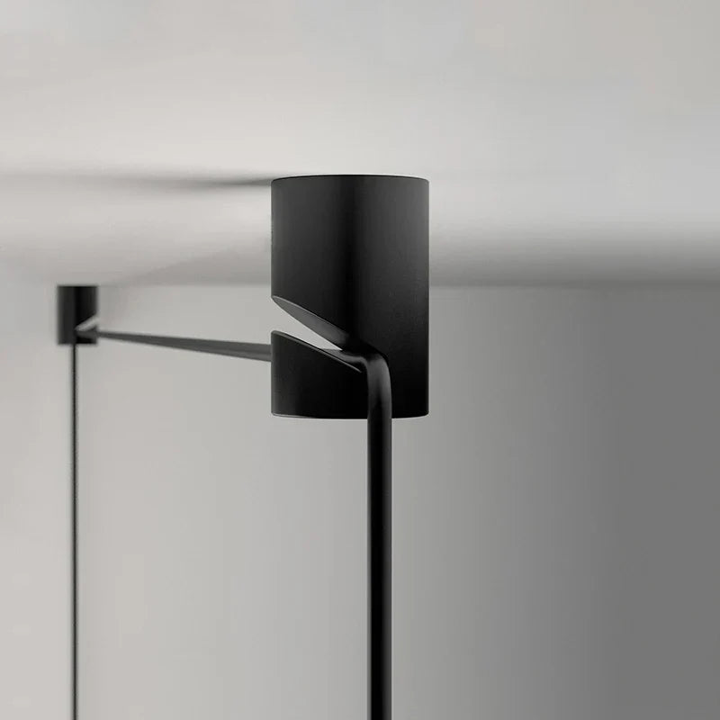 Suspension design moderne métal noir minimaliste