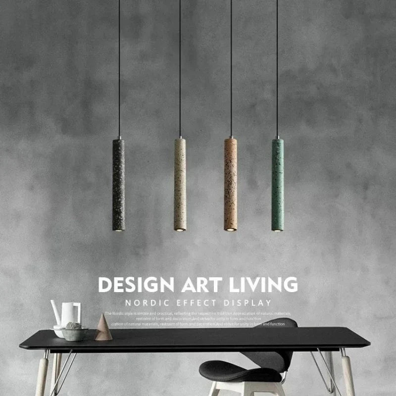Suspension moderne en ciment style industriel minimaliste