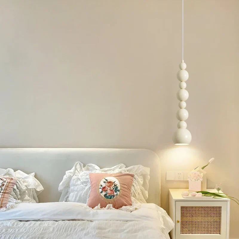 Suspension boules design minimaliste moderne blanche