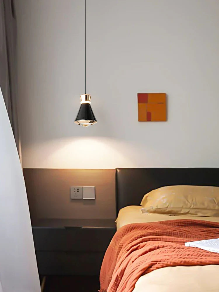 Suspension design moderne métal coloré et doré