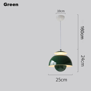 Suspension design moderne nordique en métal coloré