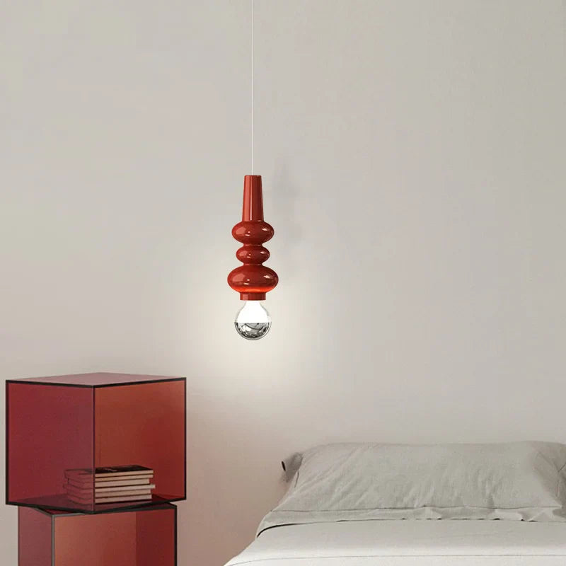 Suspension design moderne en verre coloré scandinave