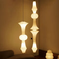 Suspension japonaise LED en papier de riz Wabi Sabi