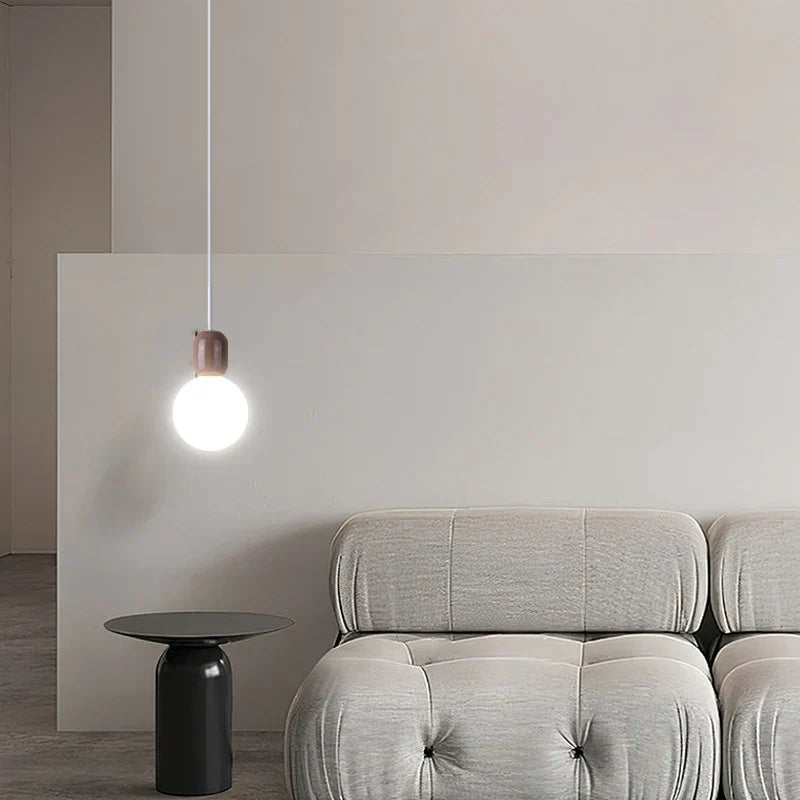 Suspension moderne minimaliste en métal cuivré