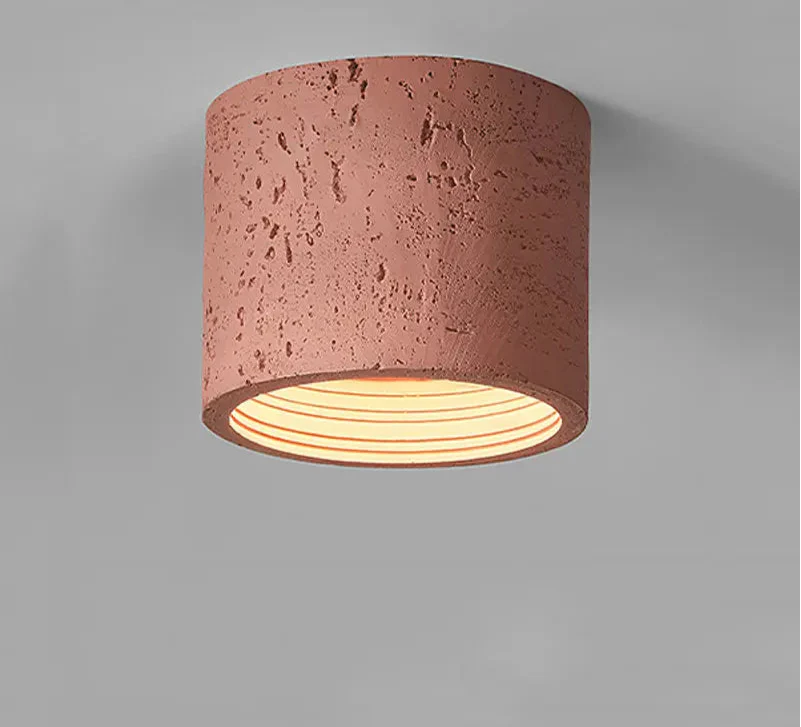 Suspension design minimaliste wabi-sabi en résine texturée