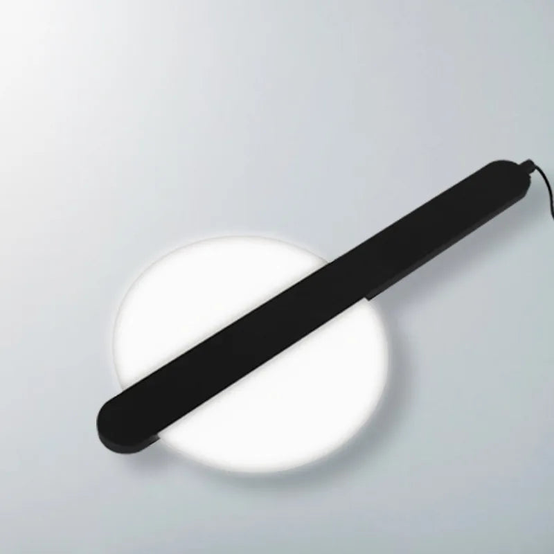 Suspension design moderne minimaliste en métal blanc et noir