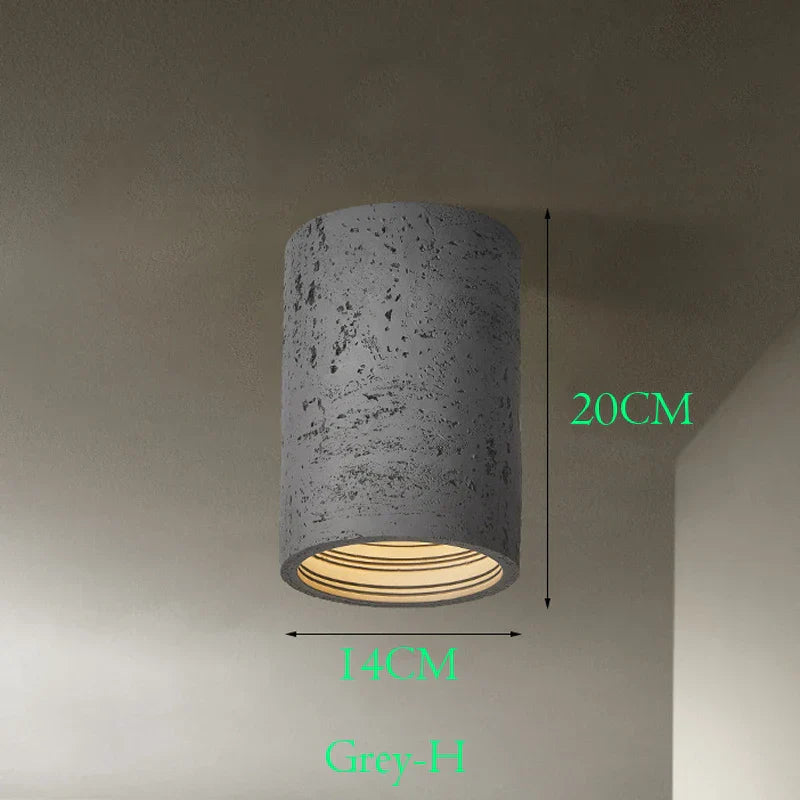 Suspension design minimaliste wabi-sabi en résine texturée