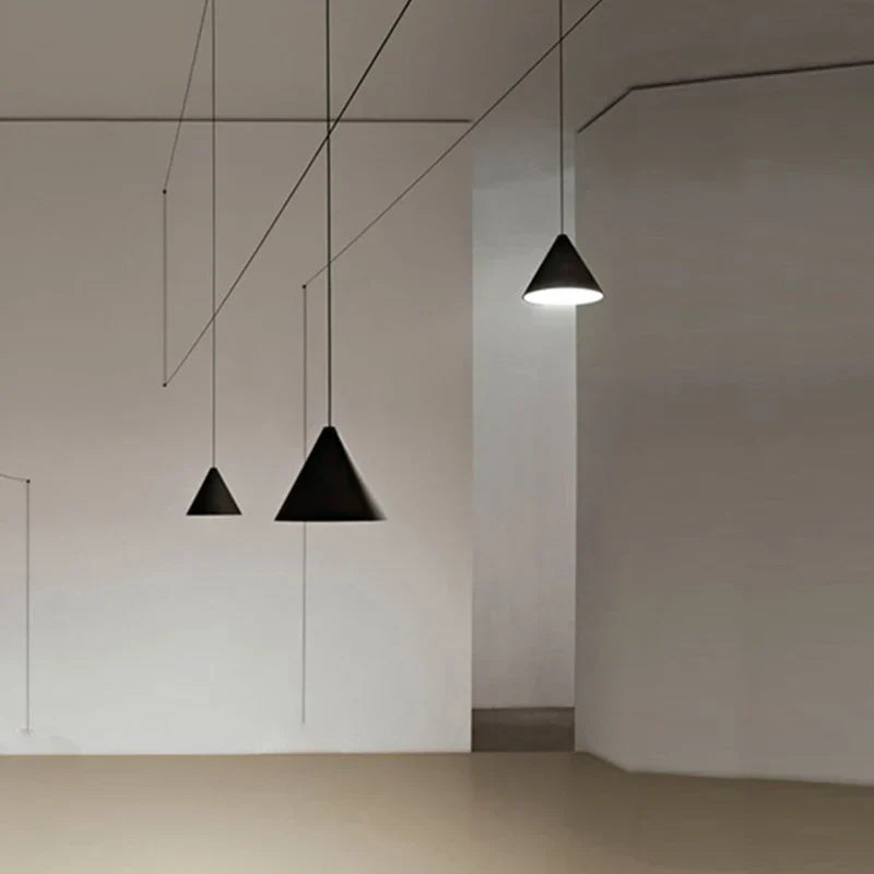 Suspension design moderne métal noir minimaliste