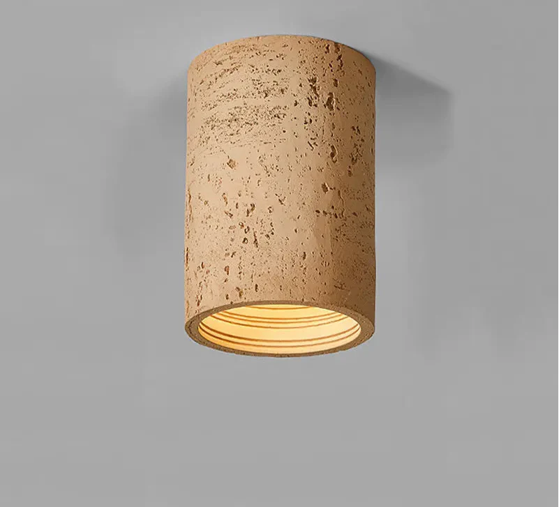 Suspension design minimaliste wabi-sabi en résine texturée