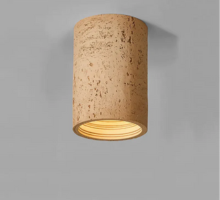 Suspension design minimaliste wabi-sabi en résine texturée