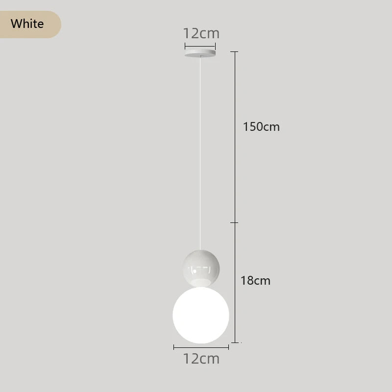 Suspension moderne minimaliste en métal cuivré