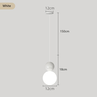 Suspension moderne minimaliste en métal cuivré