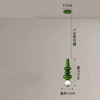 Suspension design moderne en verre coloré scandinave