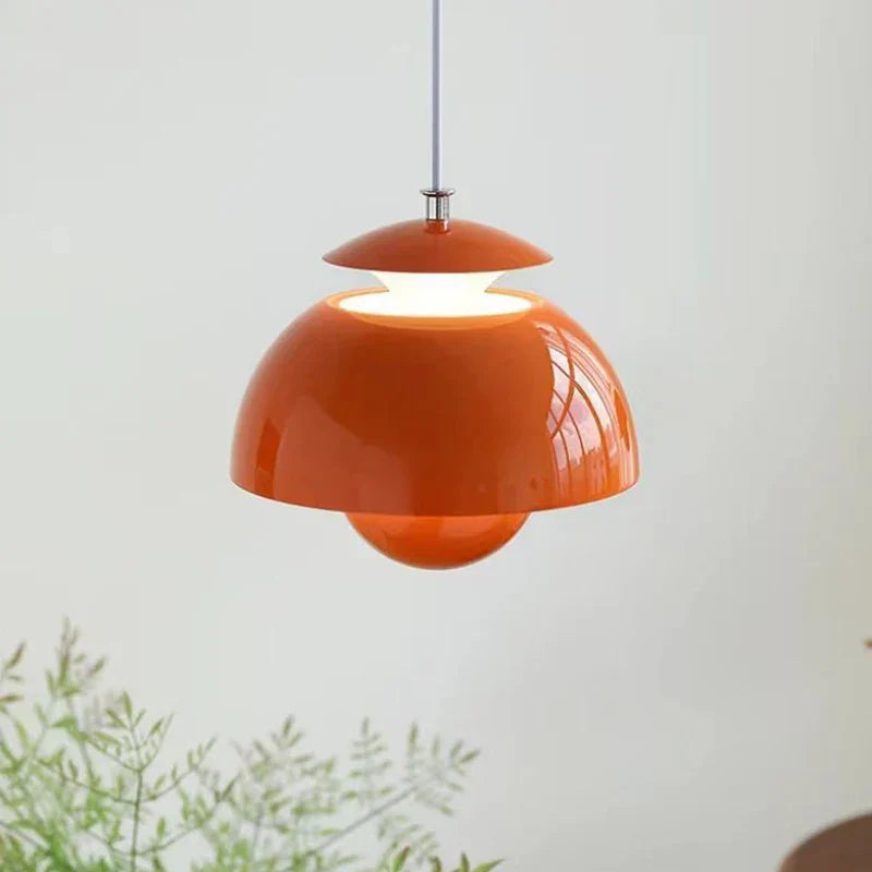 Suspension design moderne nordique en métal coloré
