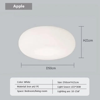 Suspension moderne verre blanc design nuage lumineux