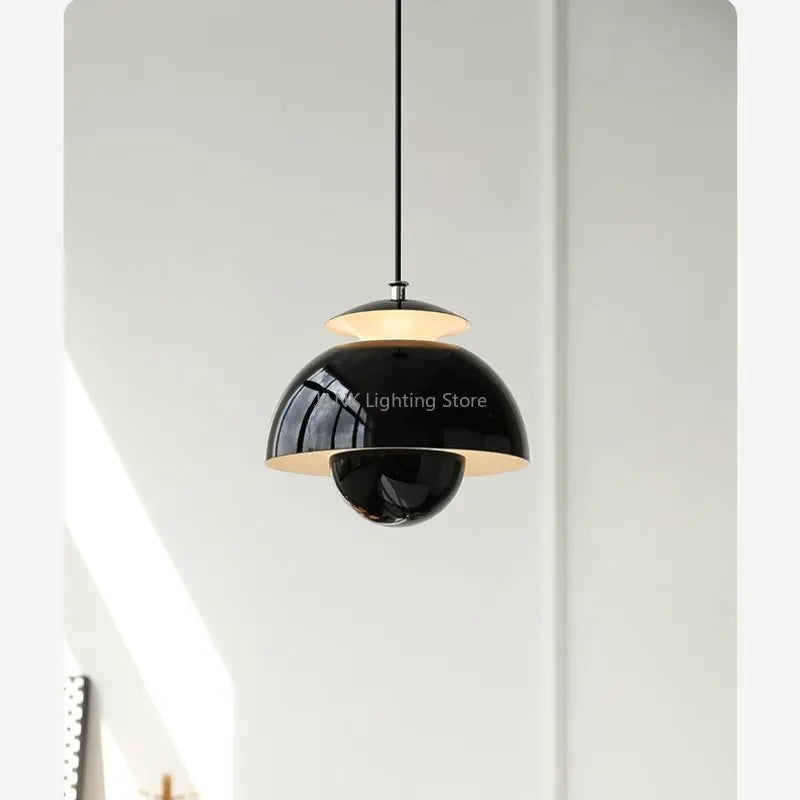 Suspension design danoise métal forme bourgeon moderne