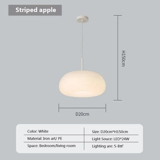 Suspension moderne verre blanc design nuage lumineux